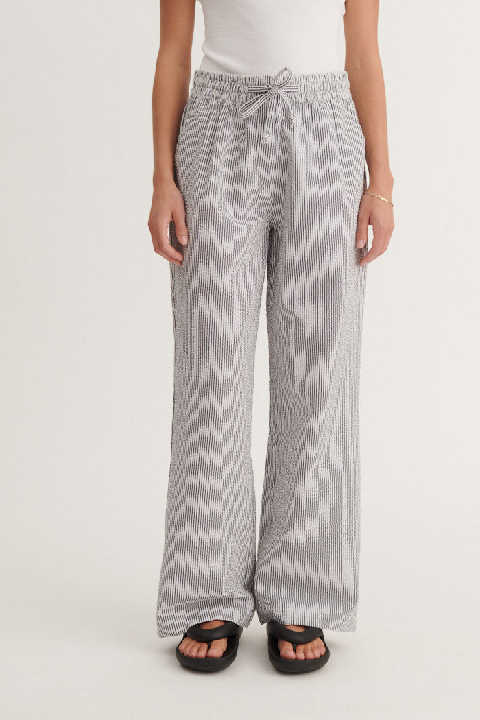 Basic Apparel Asta Pants Bukser 690 Bright white / sky captain